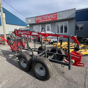 Chargeuse Metavic M105 12RF avec treuil sans fils et tandem hydro