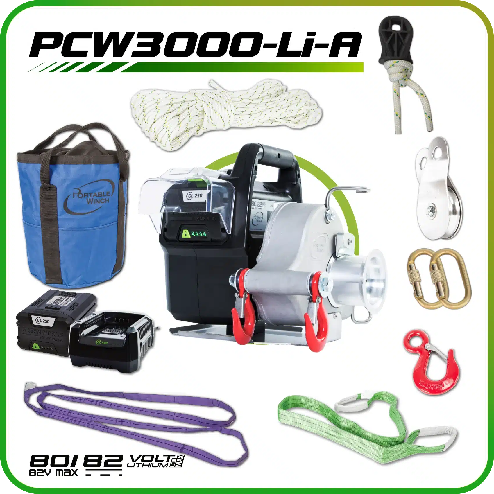 Portable Winch PCW3000-LIA – Image 3